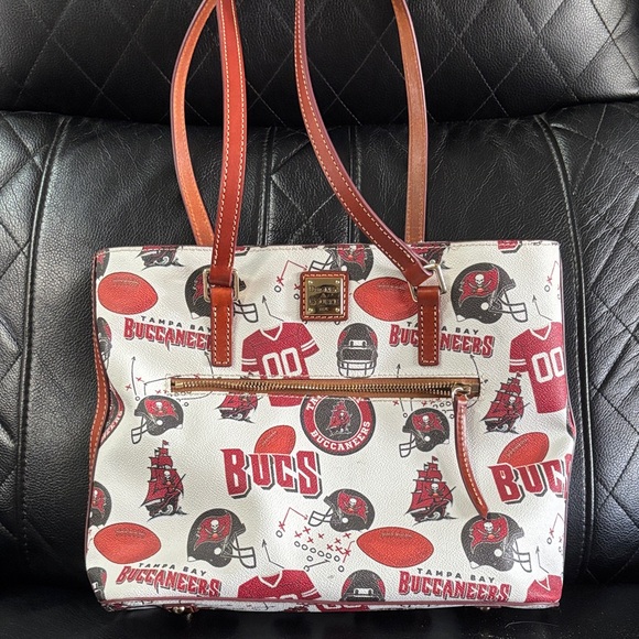 Dooney & Bourke Handbags - Dooney & Bourke Buccaneers Red and White Tote